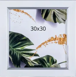 ramka-na-zdjecie-30x30-biala-gloria-kwadrat-white