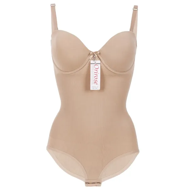 Orirose bezszwowe BODY mocno WYSZCZUPLAJĄCE MODELUJĄCE brzuch talię PUSH-UP