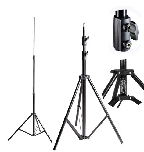 STATYW OŚWIETLENIOWY A705 292CM GWINT 1/4" DO LAMP POZIOMICY LASEROWEJ ITD.