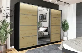 szafa-przesuwna-vip-250-cm-artisan-z-lustrem-z-ozdobnymi-paskami