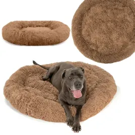 legowisko-dla-psa-kota-miekkie-poduszka-poslanie-donut-brazowe-xl-120x120cm