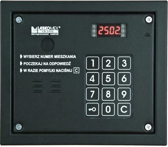 Domofon Laskomex panel audio z czytnikiem RFID CP-2503R czarny