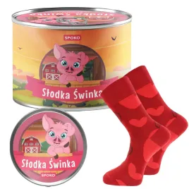 spoko-skarpetki-slodka-swinka-prezent-na-walentynki-czerwone-r-39-42