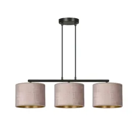 lampa-wiszaca-zyrandol-poziomy-czarny-z-abazurami-rozowy-zloty-3-pkt-emibig