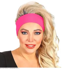 opaska-materialowa-neonowa-rozowa-pink-neonowy-disco
