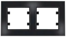 lumina-passion-ramka-2-krotna-szklo-czarny-wl9221