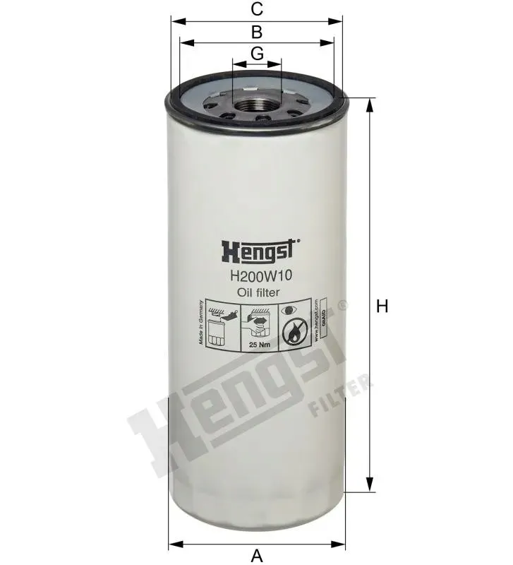 filtr-oleju-hengst-h200w10-stan-nowy