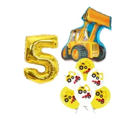 zestaw-balonow-na-5-piate-urodziny-koparka-zolta-maszyny-budowlane-8-szt