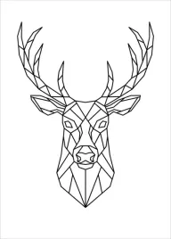 jelen-abstrakcja-b2-plakat-plakaty-70x50cm-kreska