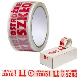 tasma-klejaca-pakowa-bezpieczenstwa-ostroznie-szklo-48mm-x-45m