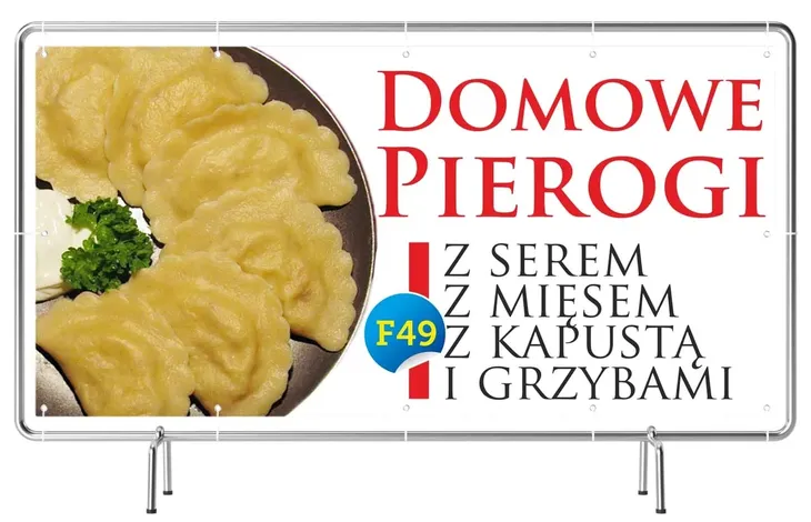 baner-reklama-3x1m-obiady-szyld-restauracja-stan-nowy-oczkowanie-co-50-cm