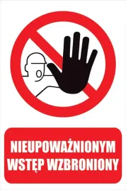 tabliczka-nieupowaznionym-wstep-wzbroniony-20x30