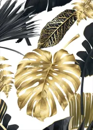 monstera-zlota-plakat-plakaty-b2-70x50cm-papier200