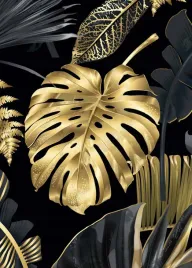 monstera-zlota-plakat-plakaty-b2-70x50cm-papier200