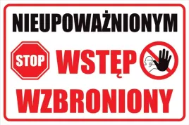tabliczka-nieupowaznionym-wstep-wzbroniony-20x30
