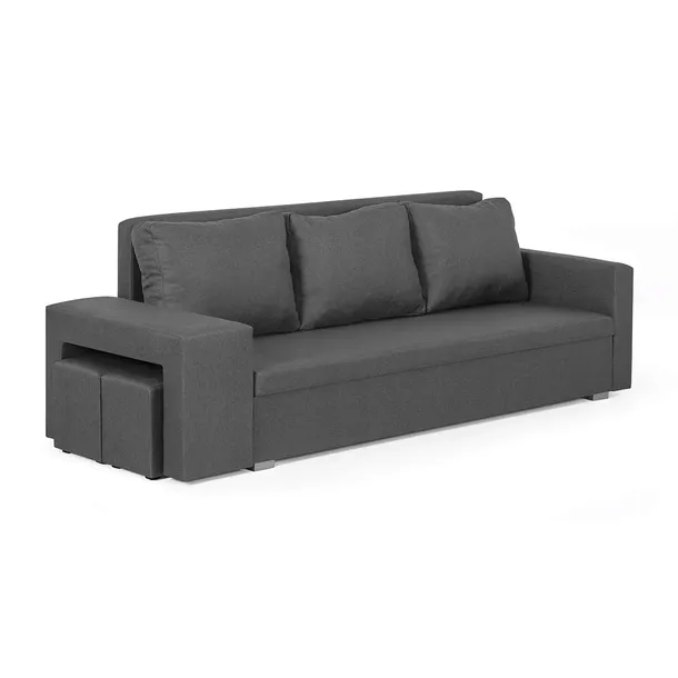 Erli Sofa kanapa 3 os z funkcją spania MILO2 jasnoszara – 175396941 - ERLI.pl