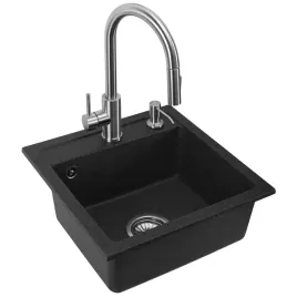 zlewozmywak-kuchenny-granitowy-west-czarny-nakrapiany-black-syfon