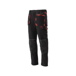 spodnie-robocze-monterskie-xl-rebar-stretch-czarno-czerwone-14-kieszeni
