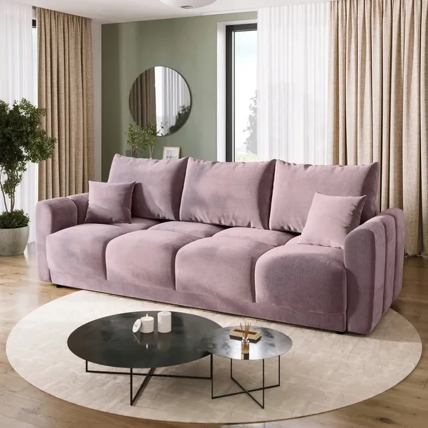 Sofa z funkcją spania NUBES kanapa rozkładana pojemnik na pościel