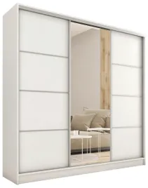 szafa-przesuwna-z-lustrem-top-200-cm-biala-z-polkami-szuflady-drazki