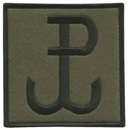 plakietka-rzep-naszywka-haft-polska-walczaca-olive