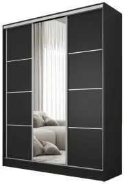 szafa-przesuwna-z-lustrem-150-cm-best-czarna-polki-szuflady