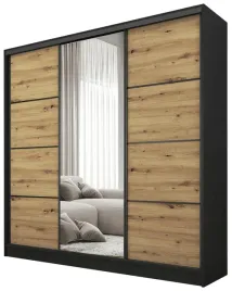 szafa-przesuwna-z-lustrem-180-cm-best-trzydrzwiowa-z-polkami-dab-artisan