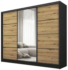 szafa-przesuwna-z-lustrem-235-cm-best-trzydrzwiowa-do-sypialni-dab-artisan