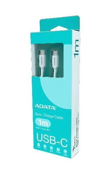 adata-cacc-100pn-wh-kabel-usb-usb-2-0-1-m-usb-c-bialy