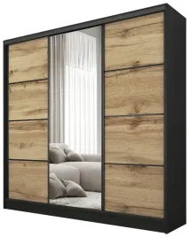 szafa-przesuwna-z-lustrem-180-cm-best-trzydrzwiowa-z-polkami-dab-wotan