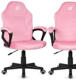 fotel-obrotowy-gamingowy-krzeslo-do-biurka-rozowy-miekki-welur-alkantara