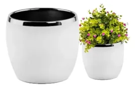 oslonka-ceramiczna-bialo-srebrna-kula-dekoracyjna-11-cm