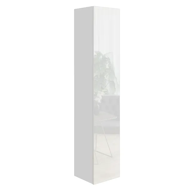 Biały słupek łazienkowy 175 cm PREMIUM szafka wisząca łazienkowa