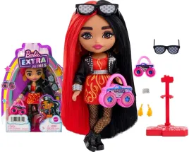 barbie-minis-extra-lalka-czerwono-czarna-hkp88