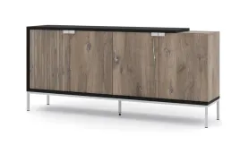 komoda-toledo-190-cm-4d-dab-flagstaff-czarny-mat-srebrna-rama