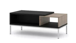 stolik-kawowy-toledo-110x55-cm-dab-flagstaff-czarny-mat-srebrna-rama