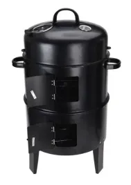 grill-weglowy-z-wedzarnia-przykrywka-czarny-2-ruszta-stal-40x-78-cm