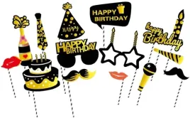 akcesoria-do-fotobudki-15-sztuk-urodziny-happy-birthday-czarno-zlote-tort