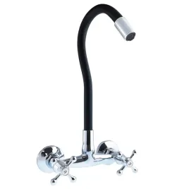 czarna-bateria-umywalkowa-kuchenna-scienna-gietka-wylewka-kran-chrom