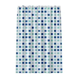 zaslona-prysznicowa-180x180cm-niebiesko-zielone-kwadraty-peva