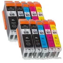 10x-nowe-tusze-xl-do-drukarki-canon-pixma-mg-5750-mg7750-mg5750-pgi-570