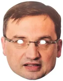maska-papierowa-zbigniew-ziobro-polityk-pis-polityka-karnawal-urodziny