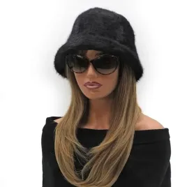 czapka-damska-luksusowy-kapelusz-angora-bucket-hat-czarny