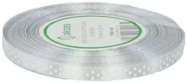 srebrna-wstazka-tasiemka-satynowa-biale-kropki-6-mm-22m-pakowanie-prezentow