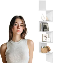 polka-narozna-scienna-5-poziomowa-drewniana-biala-design-vasagle-do-pokoju