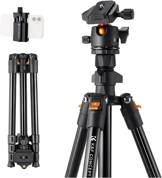 Statyw Do Aparatu Fotograficzny Głowica 3D Uchwyt na Telefon K&f Concept