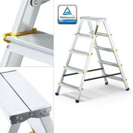 drabina-aluminiowa-domowa-dwustronna-2x5-drabest-150-kg
