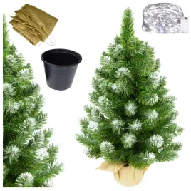 sztuczna-choinka-mala-juta-50cm-ozdobna-osniezona-na-biurko-zestaw-gratis