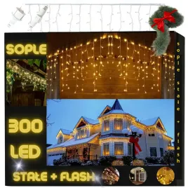 lampki-zewnetrzne-swiateczne-sople-300-led-biale-cieple-stale-flash-12m