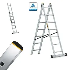 drabina-aluminiowa-profesjonalna-2x7-wielofunkcyjna-150-kg-drabest-hak
